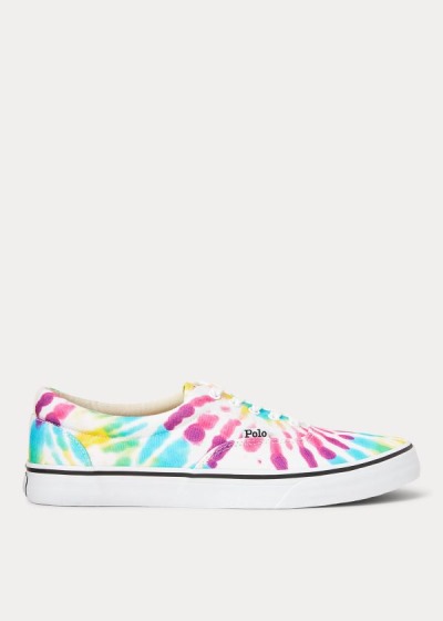 Men's Polo Ralph Lauren Thorton Tie-Dye Canvas Sneakers | 309715LYE